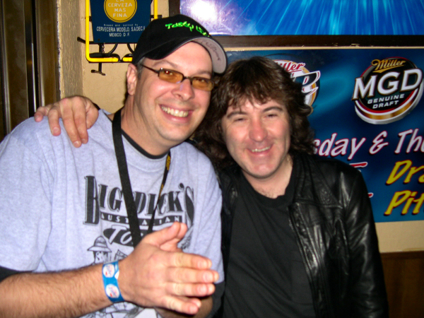 Billy Blaze with Simon Wright of AC/DC
